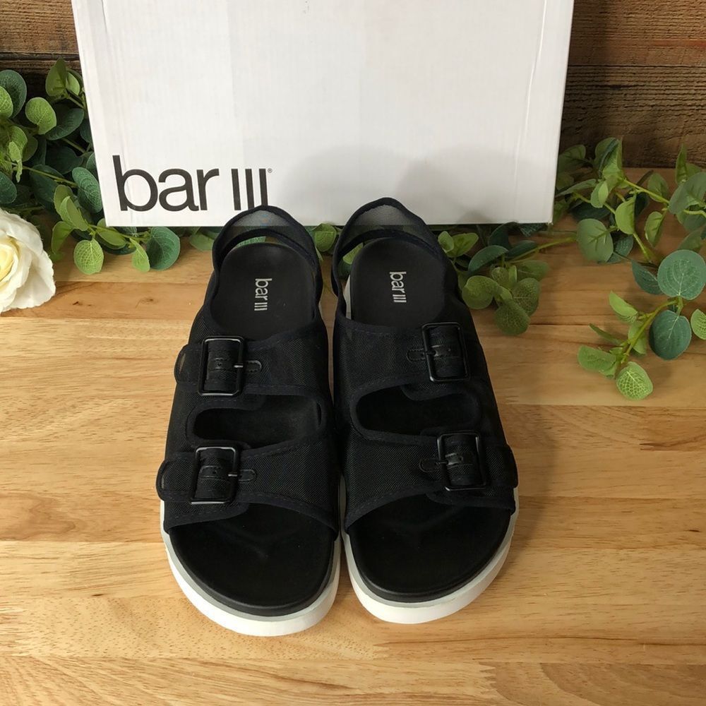 BAR III Kiwi Sport Sandals Black mesh, 9.5